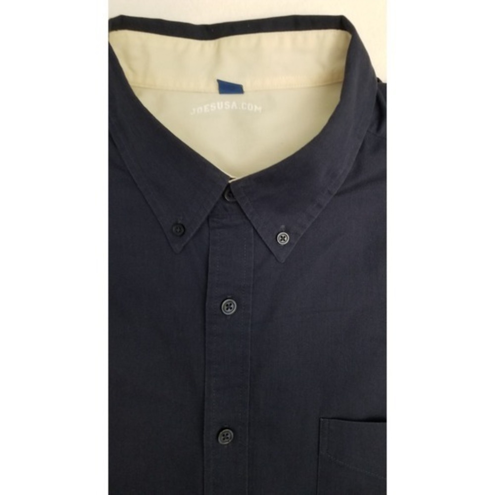 Joe USA mens Shirt size XL Short Sleeve Button Up with Pocket joesusa Navy blue